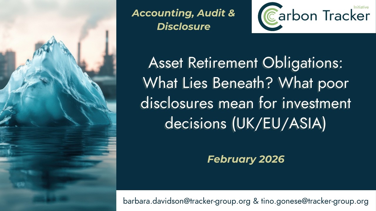 Asset Retirement Obligations: What Lies Beneath? (UK/EU/ASIA)