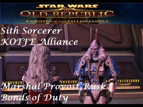 SWTOR Sith Sorcerer: KOTFE Alliance: Provost Marshal Rusk: Bonds of Duty