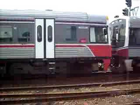 V/Line Sprinters depart Broadmeadows.