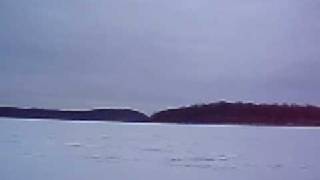 preview picture of video 'Ice biking on Lake Monroe, IN'