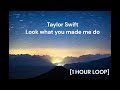 Taylor Swift - Look what you made me do [1 HOUR LOOP]