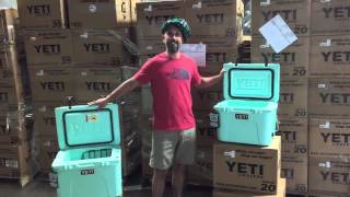 ACK Unboxing the YETI Seafoam Green LE Coolers