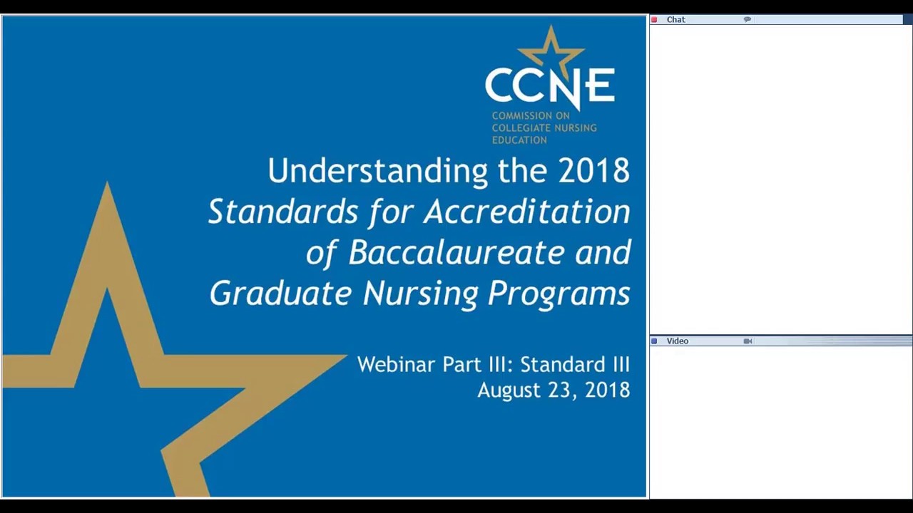 CCNE Accreditation: Standard III- Program Quality: Curriculum and Teaching-Learning Practices
