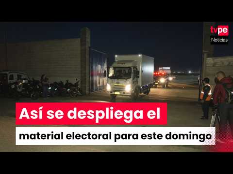ERM 2026: material electoral es trasladado desde almacén de la ONPE en Lurín