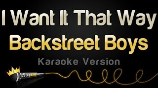 Backstreet Boys - I Want It That Way (Karaoke Version) Backstreet Boys - I Want It That Way (Karaoke Version)
