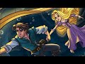 Rapunzel And Flynn Underwater Tangled