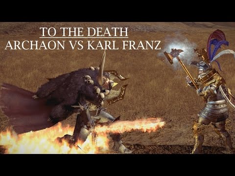 Duels to the Death - Archaon the Everchosen vs. Karl Franz - Total War Warhammer