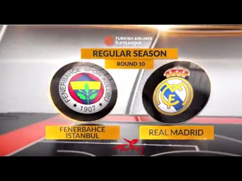 EuroLeague Highlights RS Round 10: Fenerbahce Istanbul 78-77 Real Madrid