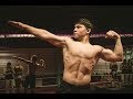 AMAZING MUSCLE BOY PUMPING IN GYM, BOXING AND SHOWING HIS MUSCLES