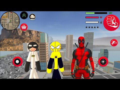 Mafia Spiderman Stickman Rope Hero New Map #14 Android Gameplay