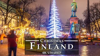 Christmas Finland 🇫🇮 {4K HD} 🎅🎄 | Santa Claus Village - Christmas in Helsinki, Suomen joulukiertue