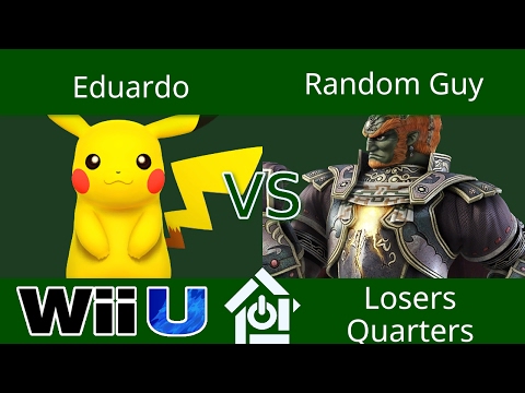 THGW 1/17/2017 - Eduardo (Pikachu) vs Random Guy (Ganondorf) - Smash 4 Losers Quarters