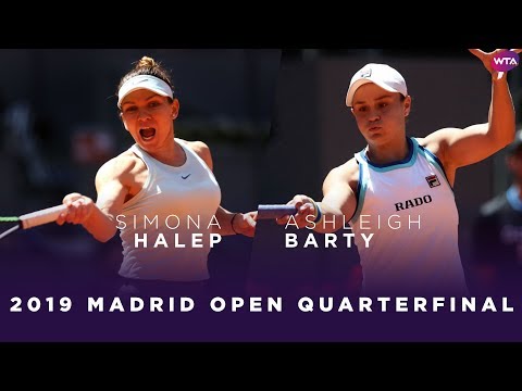 Simona Halep vs. Ashleigh Barty | 2019 Madrid Open Quarterfinals | WTA Highlights