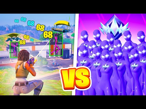 Aimbot Hacker vs 99 Unreal Players