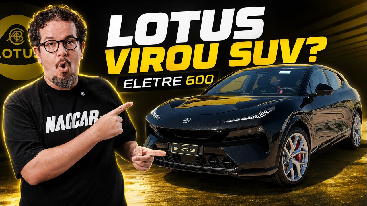LOTUS ELETRE 600 SPORT SE NO BRASIL: 612 cv, tração integral e recarga ultrarrápida de 350 kW! 😱🔥