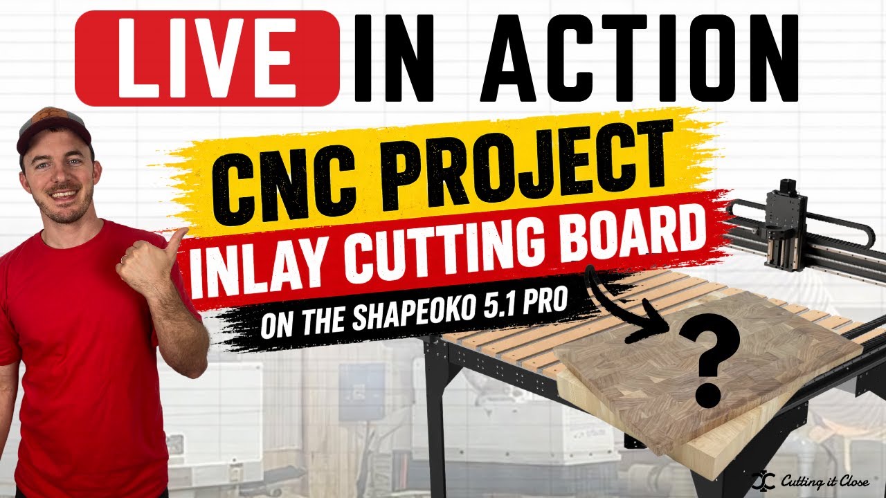 Live V-Carve Inlay Project on Shapeoko 5.1 Pro