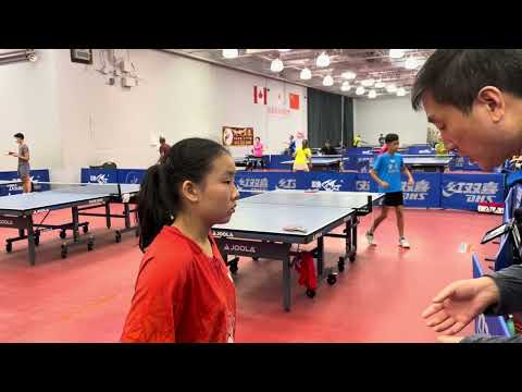 乒坛小将，进步喜人Nina Fan vs Zac Shum