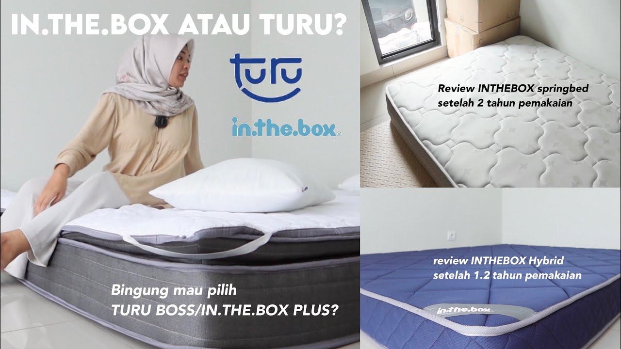 Kasur INTHEBOX atau TURU? | bagusan mana ya?? - Review TURU Boss & InTheBox by Cheny Amelia