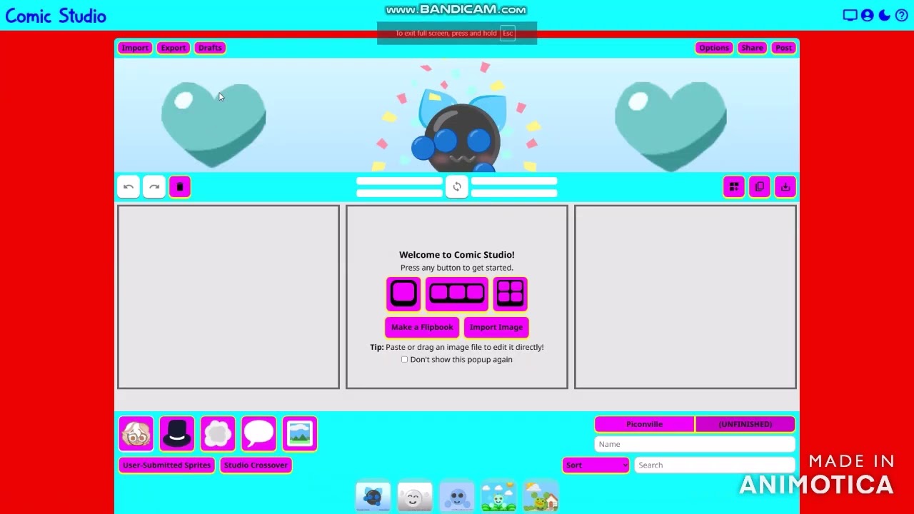 Emojis in Comic Studio