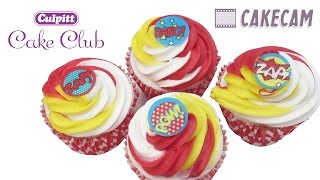 how to pipe two colour buttercream