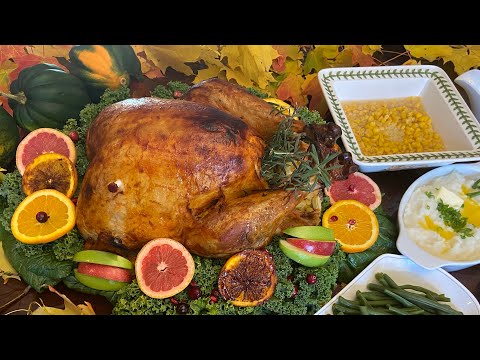 Un pavo hornado jugoso y suavecito | Easy roast Turkey recipe for beginners for the holidays