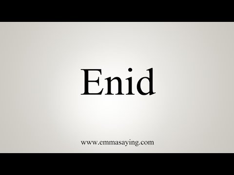 Part of a video titled How To Say Enid - YouTube