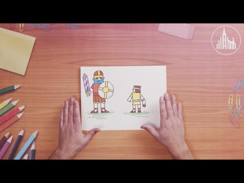 Cómo dibujar a David y Goliat | Ven, crea conmigo —Dibujar