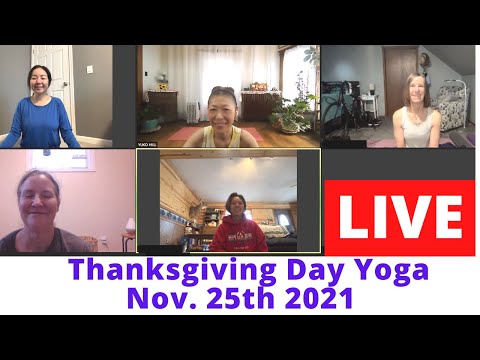 LIVE recording | Thanksgiving Day Yoga | Improve Digestive System | Morning Vinyasa