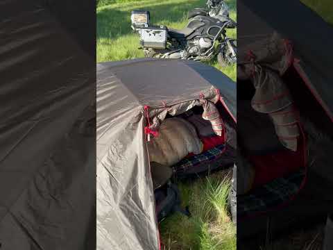 Best place to sleep? Wild Romania.            #camping #mototravellers #adventure