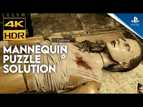 Resident Evil Village Mannequin Puzzle Solution - House Beneviento - 4K HDR