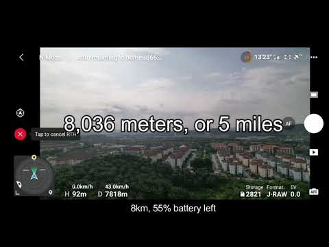 DJI AIR2S | 16,000 meters range test with stock battery