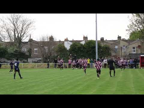 The first goal scored by Clapton CFC men's first team at the Old Spotted Dog