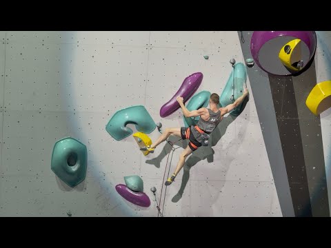 Jakob Schubert Climbs In The IFSC Climbing World Championships Seoul 2025 Lead Semi-Finals