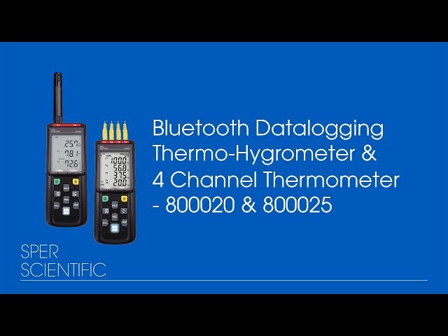 Bluetooth Datalogging Thermo-Hygrometer