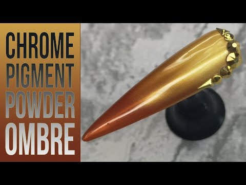 HOW TO OMBRE WITH CHROME PIGMENT POWDER