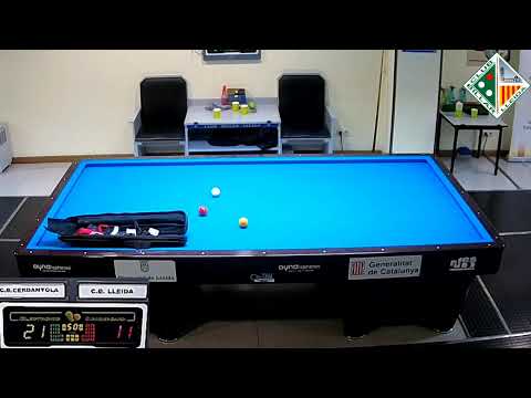 LLIGA CATALANA 3BANDES 4aDIV - CB LLEIDA "C" (P.LÓPEZ) vs CB CERDANYOLA "B" (J.R.MATEU)