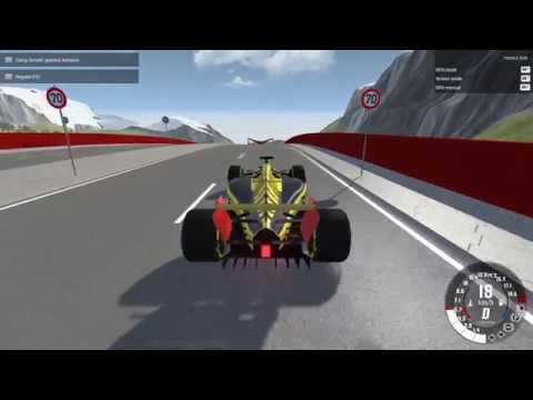 BeamNG drive Formula crash test wihout hans device