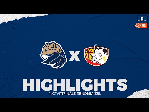 HIGHLIGHTS 4. čtvrtfinále RENOMIA ŽBL: Levhartice Chomutov - Hradecké Lvice 77:72 v prodloužení