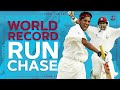 WORLD RECORD Run Chase Highlights Sarwan Chanderpaul Star As Windies Chase 418 V Australia 2003