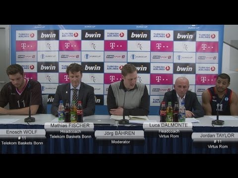 EUROCUP - Pressekonferenz Telekom Baskets Bonn vs. Virtus Rom (96:88, 18.12.2013)