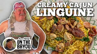 Creamy Cajun Linguine with Bruce Mitchell on the Blackstone Griddle