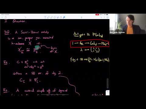 Ben Antieau (January 15, 2021):  Genus 1 curves in twisted projective spaces