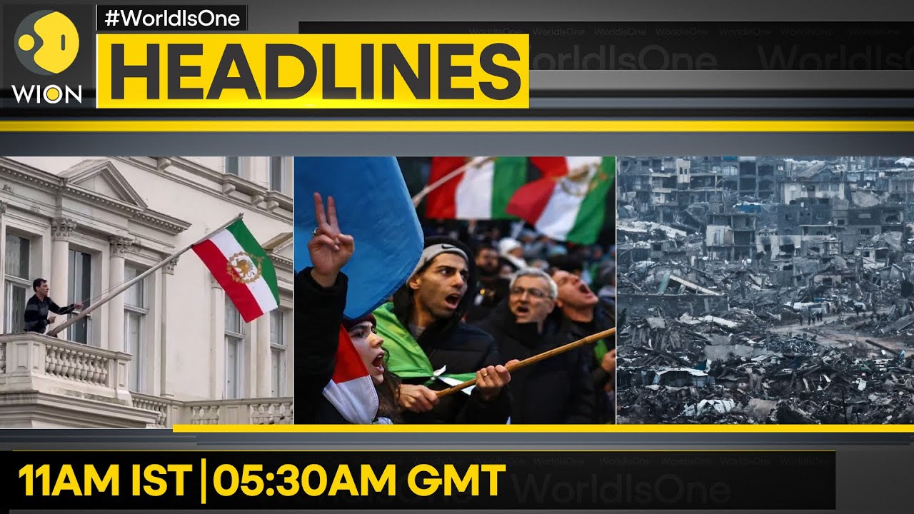 Iran Flag Briefly Swapped at London Embassy | Pahlavi Urges More Protest in Iran | WION HEADLINES