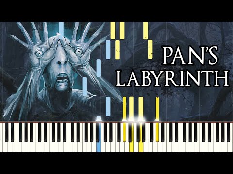 [PIANO TUTORIAL] Pan's Labyrinth Lullaby (Synthesia - Easy Piano Learning - Movie Soundtrack)