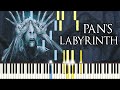 PIANO TUTORIAL Pan S Labyrinth Lullaby Synthesia Easy Piano Learning Movie Soundtrack