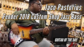 Video thumbnail for Jaco Pastorius Fender 2018  Custom Shop Tribute Jazz Bass | Guitar of the Day by Normans Rare Guitars
