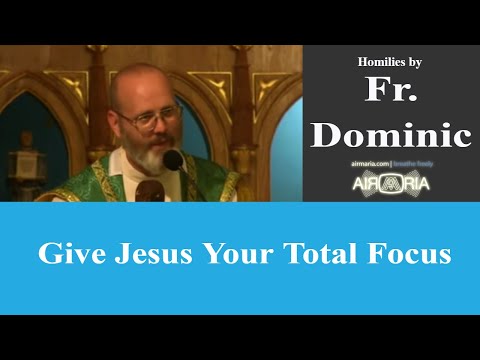 Give Jesus Your Total Focus - Jul 21 - Homily - Fr Dominic