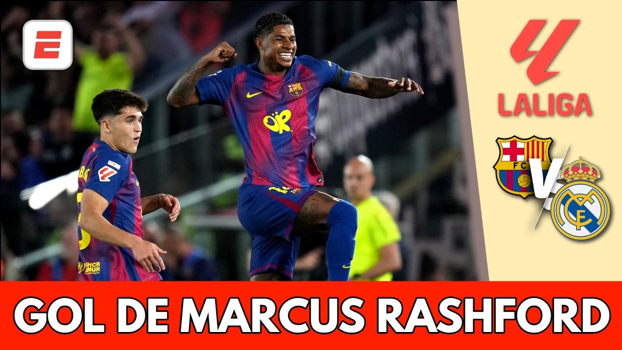 BOMBAZO de RASHFORD al ángulo para el 1-0 del BARCELONA ante el REAL MADRID | La Liga