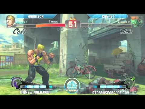 Harrison (Cody) vs Kbeast (Blanka) - Starbase Arcade - SSF4 - NORCAL