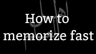How to memorize the speech fast #Shaykh_Salih_al_Usaymi
